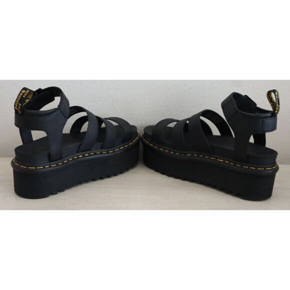 Dr. Martens Women's Sz 7M Black Blaire Quad Platform Gladiator Sandals - Picture 9 of 10